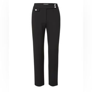 Veronica Beard - Renzo Pants - Black with Silver Buttons - Size 4 -PRISTINE